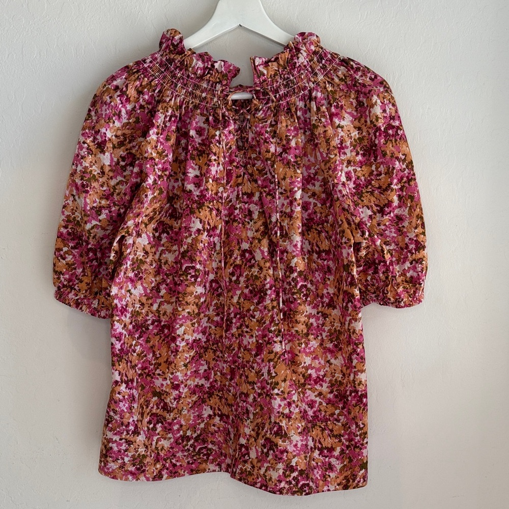 Floral Puff Sleeve Blouse